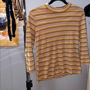 Striped Zara mock neck